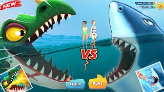 Hungry Shark - All Sharks and All Dragons Unlocked - Hungry Shark Evolution vs Hungry Dragon