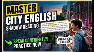 English Shadowing Practice | A1 Life in the City | Natural Pronunciation &amp; Improved Speaking Skills
