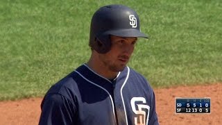 SD@SF: Wallace ropes an RBI double off the wall