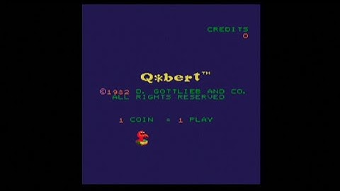 Q-Bert - Arcade Gameplay - Gottlieb - 1982