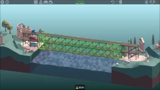 Poly Bridge Ancient Ruins 4-2 Triple Decker