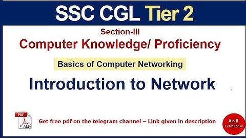 SSC CGL 2025 - Computerkennis/-vaardigheden voor SSC CGL | Inleiding tot computernetwerken