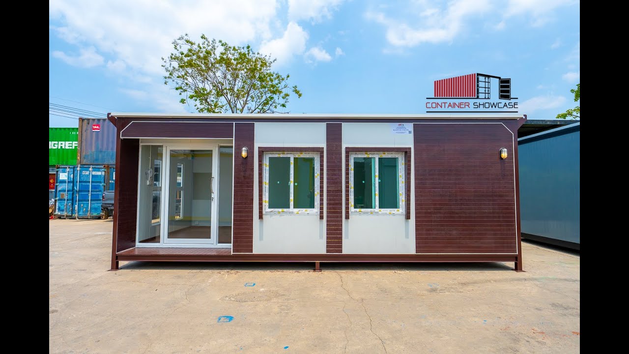 ไอเดียบ้านคอนเทนเนอร์ แบบโมดูล่าร์เฮ้าส์พร้อมห้องน้ำ สวยงามใช้งานได้จริงฟรีแอร์ขนส่งEP.381