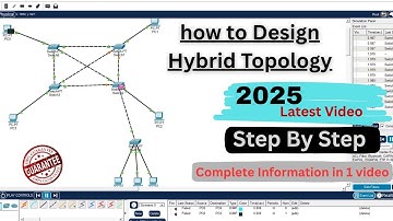 Hybrid Topology In Cisco Packet Tracer | Network Topology | #hybridetopology #CiscoPacketTracer