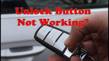 VW Passat/Golf - How to Open Door if Remote Key Unlock Button Not Unlocking Car - Locking works ok