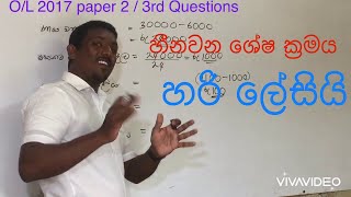 O/L 2017 maths past paper questions 3