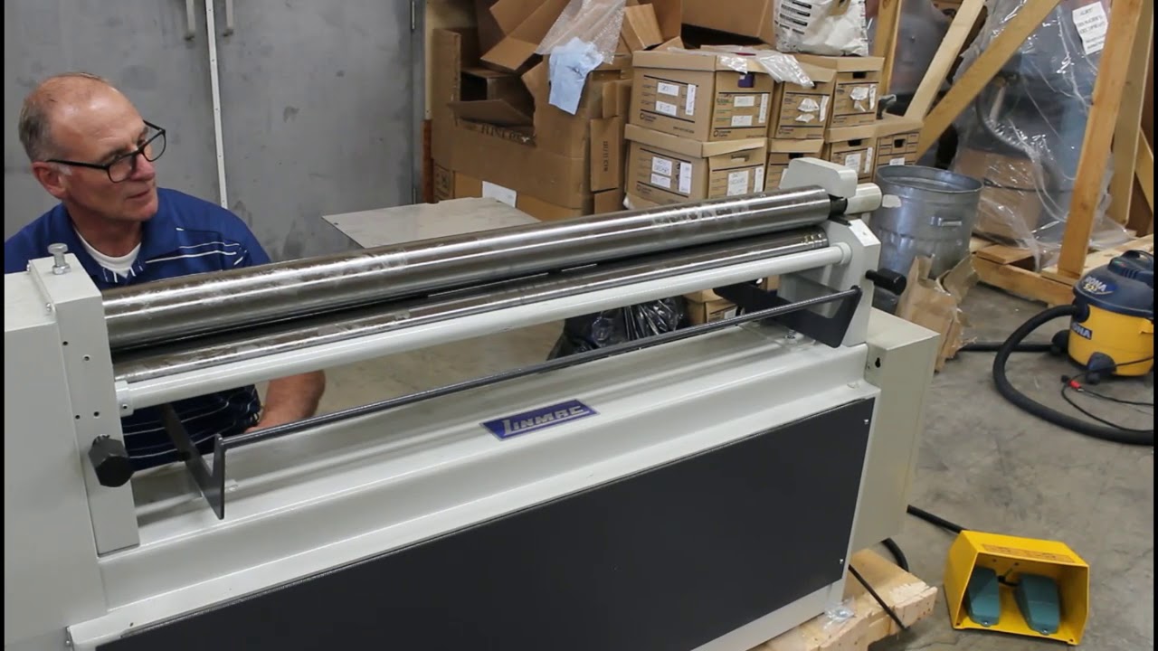 Linmac Model X 5016 E Slip Roll - YouTube