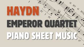 Haydn - Emperor Quartet Mov. 2 Piano Sheet Music + Harmonic Analysis
