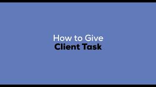 Celebrity How to create Client Task Wealth