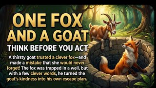 The Fox and the Goat | Think Before You Act | A Powerful Moral Story for Everyone