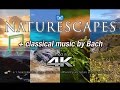 40 nature scenes in 4k  bach classical music naturescapes 1 hr relaxation vid