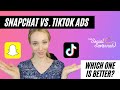 Snapchat Ads Vs. TikTok Ads: Which Is Better For eCommerce Advertising?!