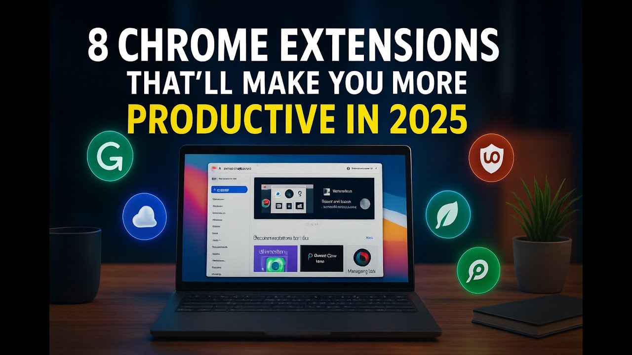 8 Chrome Extensions That’ll Make You More Productive in 2025! - YouTube