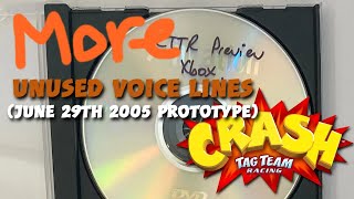 Crash Tag Team Racing (June 29th 2005 Prototype): More Unused Voice Lines