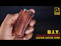 Leather Lighter Cover, Leather Lighter Case, Pattern available.