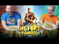 Bigfoot family with big mac salad  saturday night snack and a movie