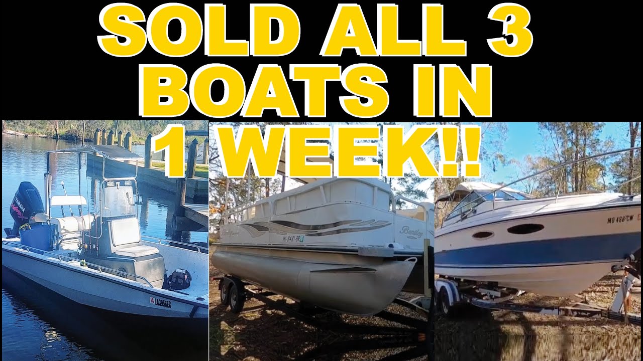 Boat Flip Sold 3 Boats in 1 week! YouTube