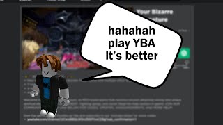 Exploiter hacks AUT and forces me to join YBA instead