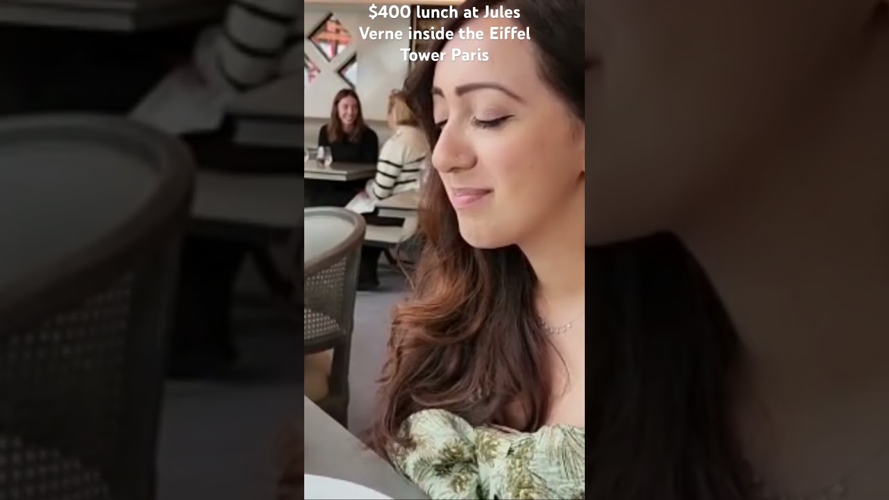 $400 Lunch at Jules Verne Eiffel Tower Paris 😬 