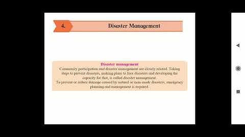 Std #6th #Subject-#Science, Chapter #4- Disaster Management ( Part-2)