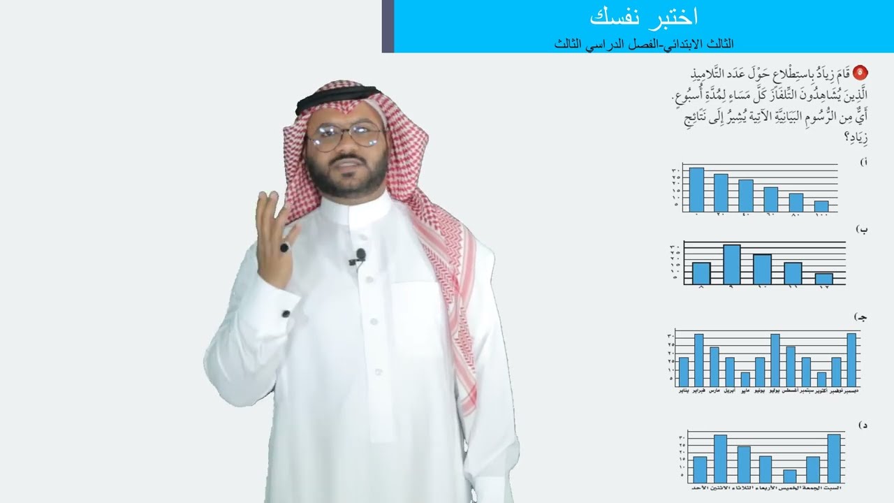 اختبر نفسك الفصل ١٠  -  الثالث الابتدائي  -  الفصل الدراسي الثالث