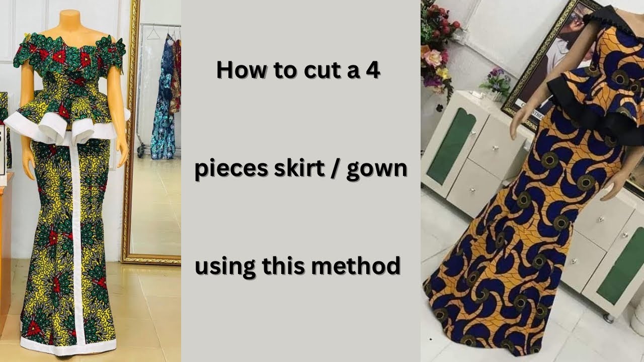 КАК РАСКРОЙТЕ ЮБКУ ИЗ ЧЕТЫРЕХ (4) ЧАСТЕЙ