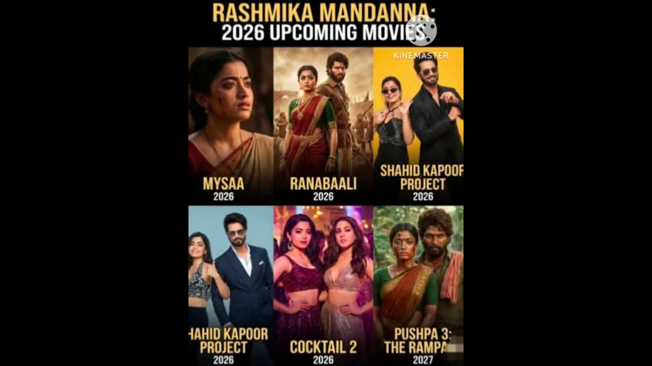 Rashmika Mandanna Upcoming Movies Line Up 'చూడు మతిపోతుంది' ✅🥵|MS Subbulakshmi|Mysaa|Daily Cinema