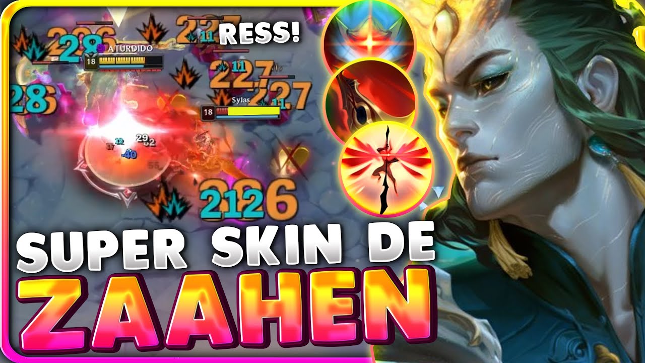 😨¡ES VOMITIVO! USO la *NUEVA SKIN* del NUEVO CAMPEON ZAAHEN y SU BUILD ES TERRORIFICA!