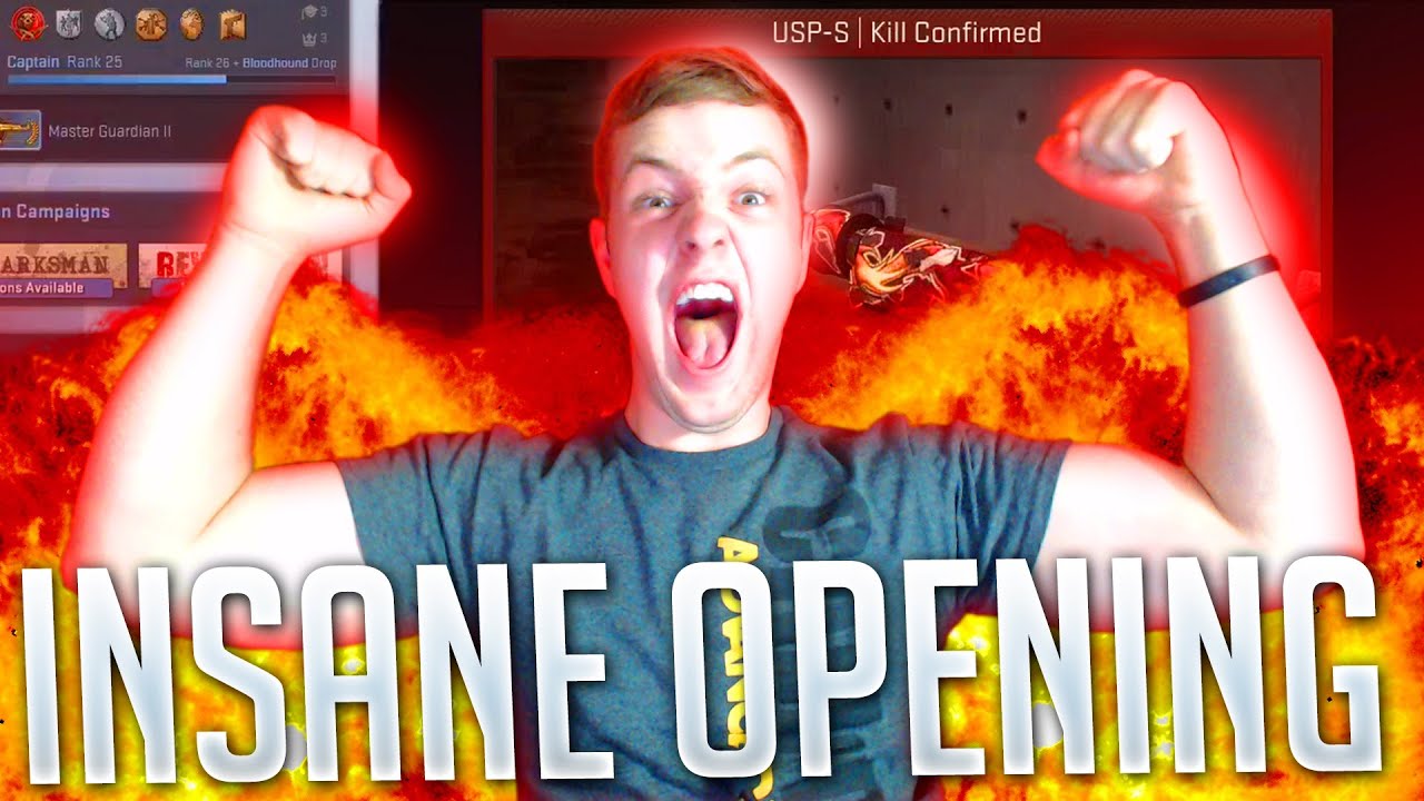 INSANE CSGO CASE OPENING! Rare CSGO Skin USP-S "Kill Confirmed" Unboxing! (Crazy CSGO Reaction)