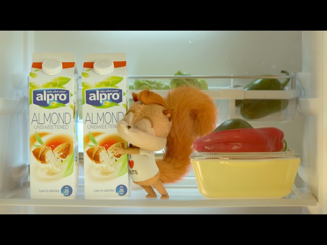 Good morning with Alpro Almond Unsweetened class=