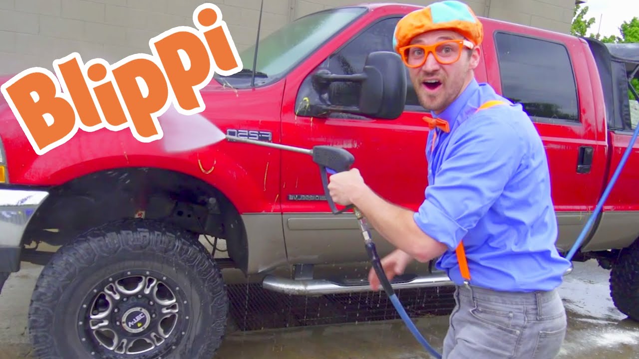 Blippi Visits a Car Wash  Learning Vehicles For Toddlers  Educational Videos For Kids