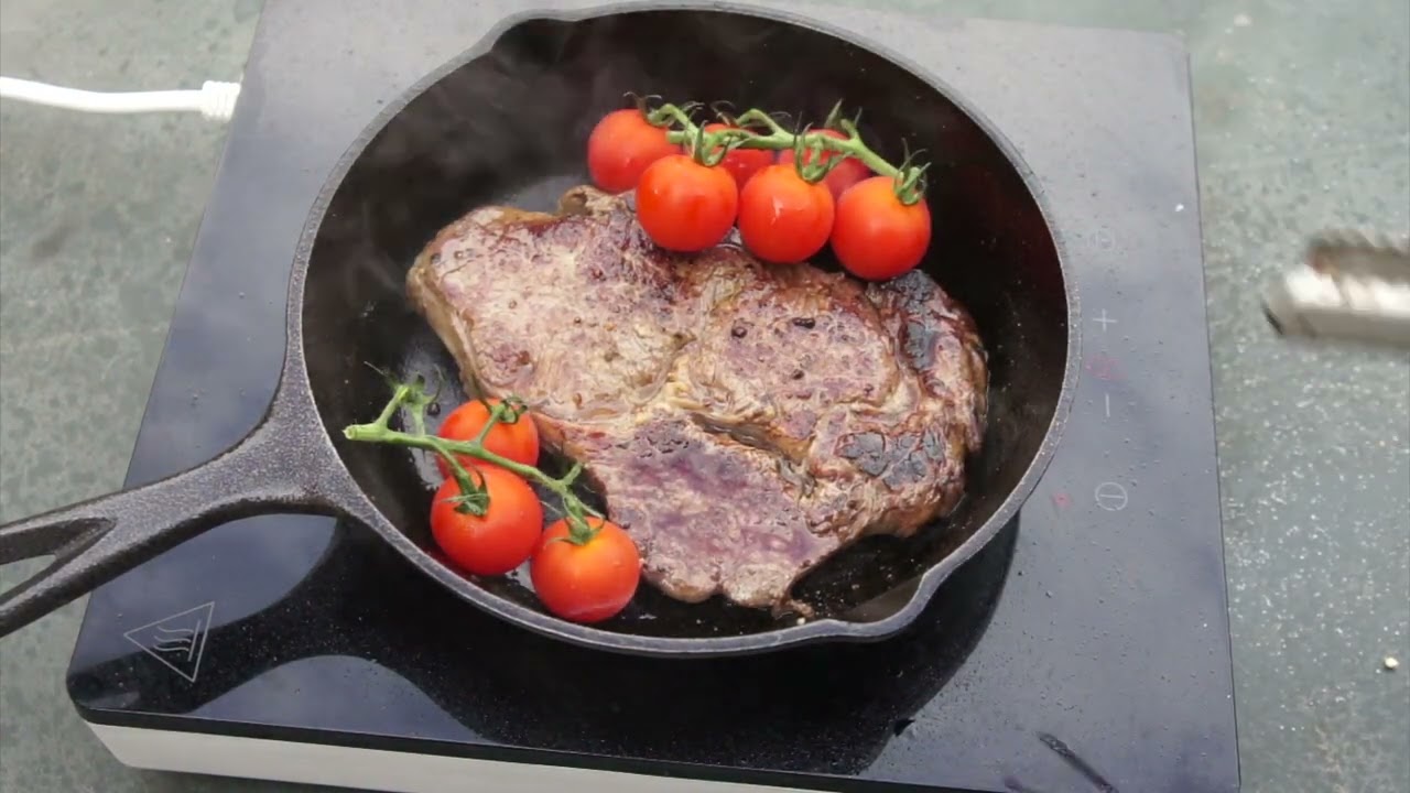 Ribeye Steak, panfried in an cast iron pan with IKEA Tillreda