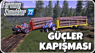 BATA ÇIKA KÜTÜK TAŞIDIK | GÜCÜ YETENLER, YARI YOLDA KALANLAR OLDU | FARMING SIMULATOR 22 ORMANCILIK screenshot 2