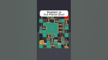 Minecraft Tutorial 3x3 Piston Door. BE