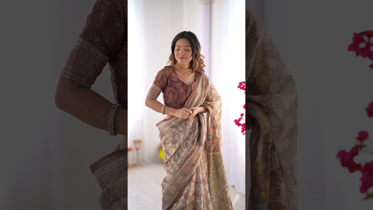 Light Brown Premium Handloom Saree