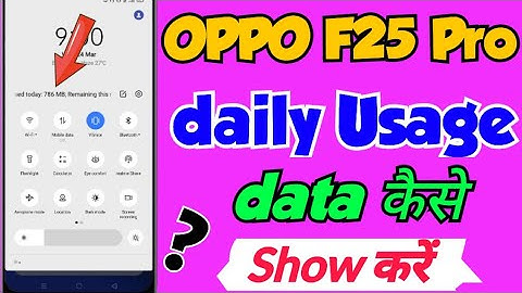 OPPO F25 Pro me Usage data kaise Show Kare | how to show usage data Setting in oppo f25 pro 5G