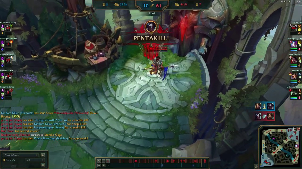 Shadow Assassin Kayn pentakill