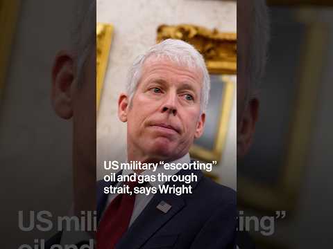 US military "escorting" oil and gas through strait, says Wright #shorts #straitofhormuz #oil #gas