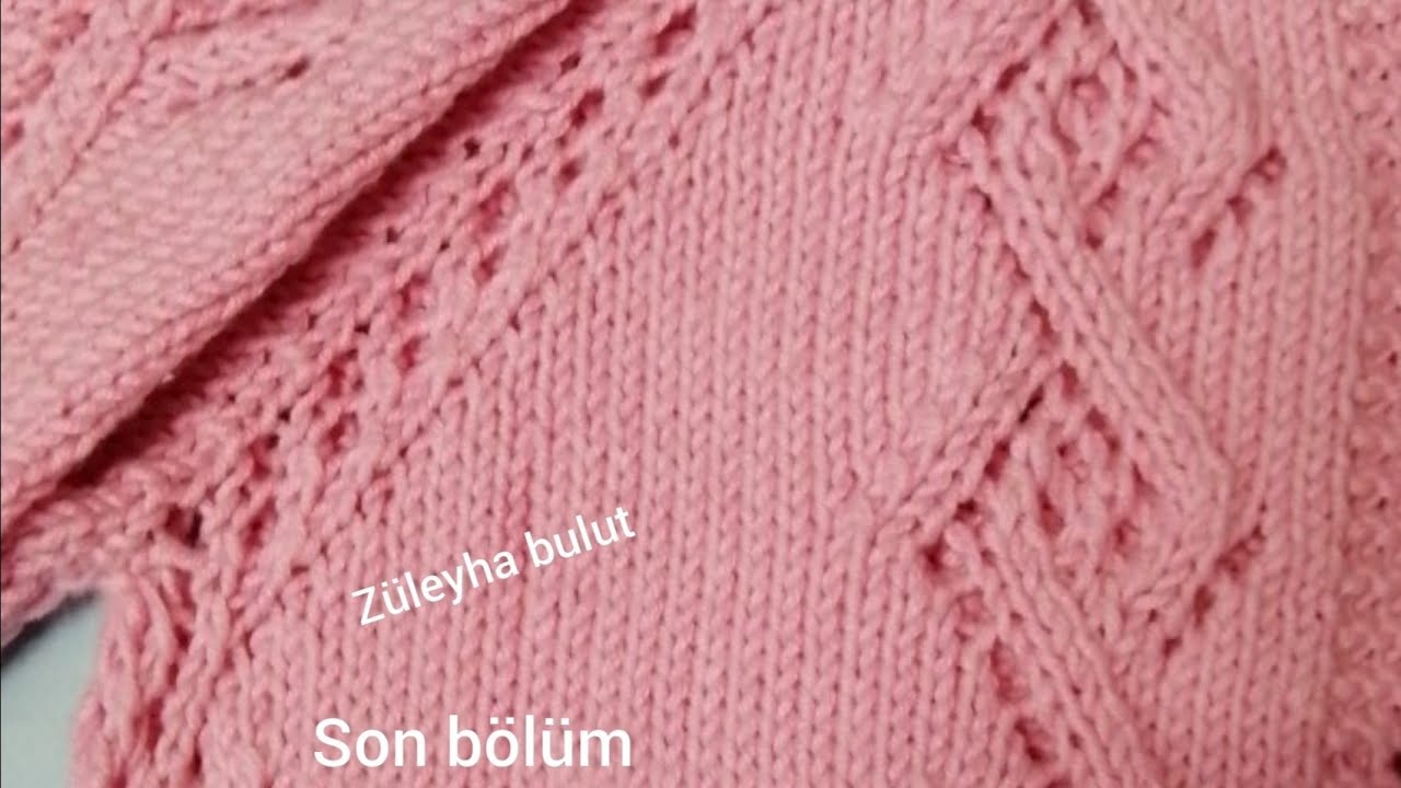 Ajurlu baklava modelinin son bölümü #knitting #pattern #cardigans