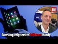Erstes FALTBARES Smartphone: Samsung zeigt Handy der Zukunft