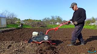 ПЕРВАЯ ВСПАШКА фрезами в 2021. 🚜🚜🚜 FIRST Plowing with milling cutters in 2021. 2021年首次用銑刀進行耕種