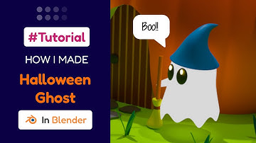 Halloween ghost Tutorial in Blender 3.2 | 3D modeling process | Sepidraw #blender #tutorial
