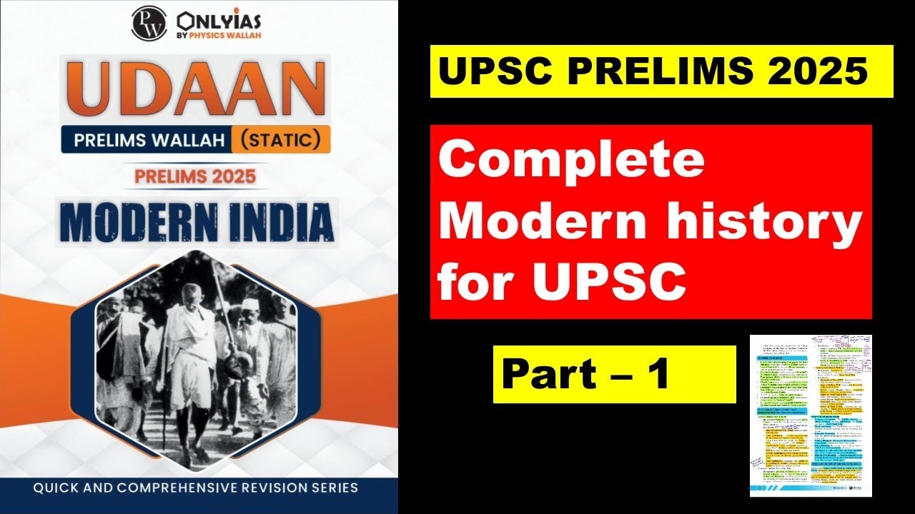 Complete modern history for UPSC part-1 #udaanforhistory # ...