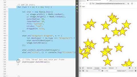 KonvaJS Tutorial, Part 8 - Miscellaneous Performance Optimizations