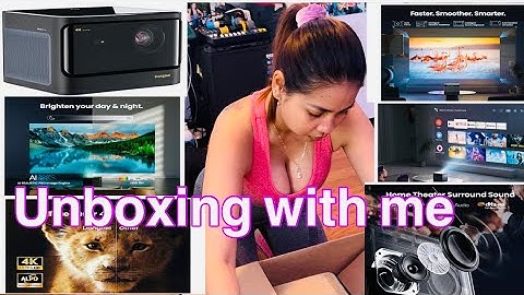 Dangbei Mars Pro 4K Projector, DLP Projector with Android4GB+128G, 2x10W HiFi Speakers #unboxing