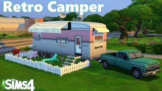 RETRO CAMPER BUILD | Sims 4 | SimSkeleton