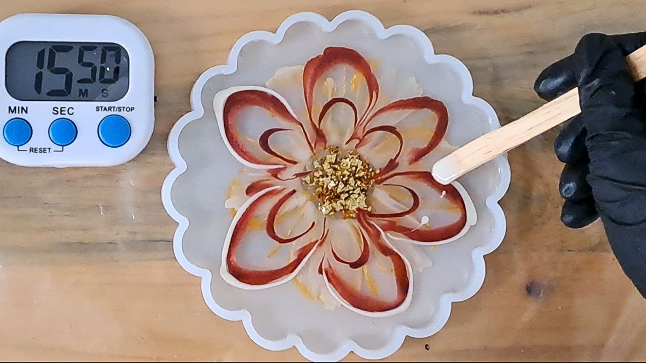 Festive Resin Bloom Flower 🎄 | Calm Step-by-Step Process