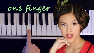 Olivia Rodrigo - All I Want \/ HSMTMTS \/ one finger EASY piano tutorial (melodica tutorial)