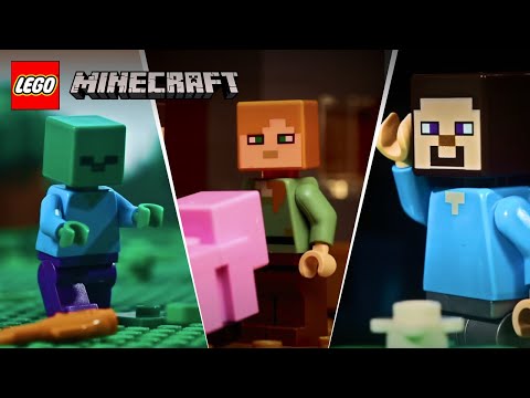видео: LEGO Stop Motion Animation Compilation - LEGO Minecraft - Funny Video 2017, 2018, 2019