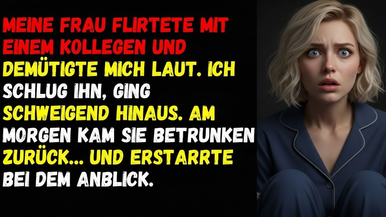 🦋Meine Frau flirtete mit einem Kollegen und demütigte mich laut🦋